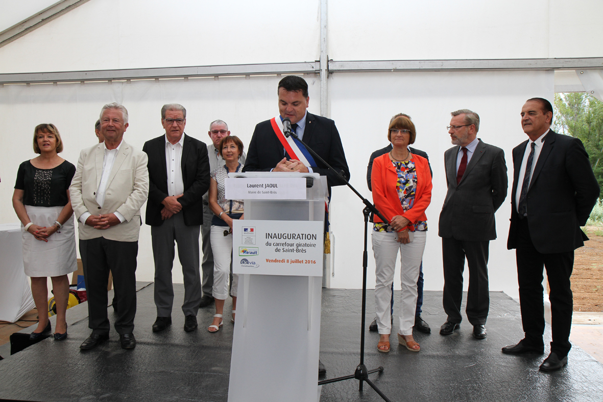 Discours d'accueil de L. Jaoul, maire de St-Brès