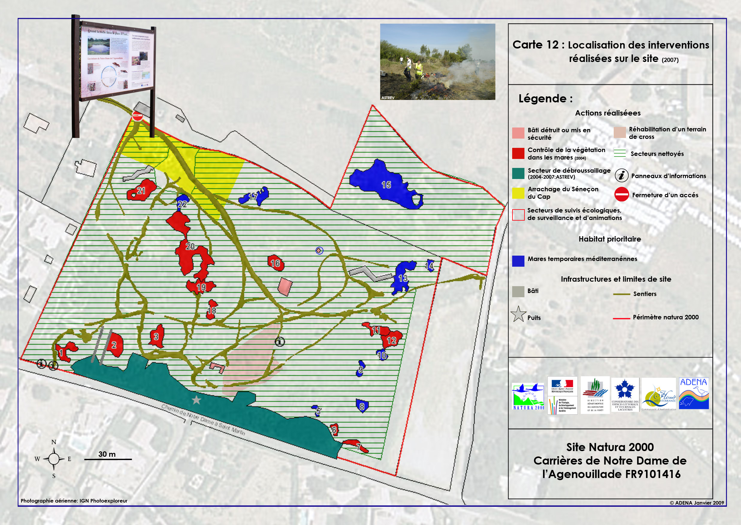 Carte 12 Carte des interventions