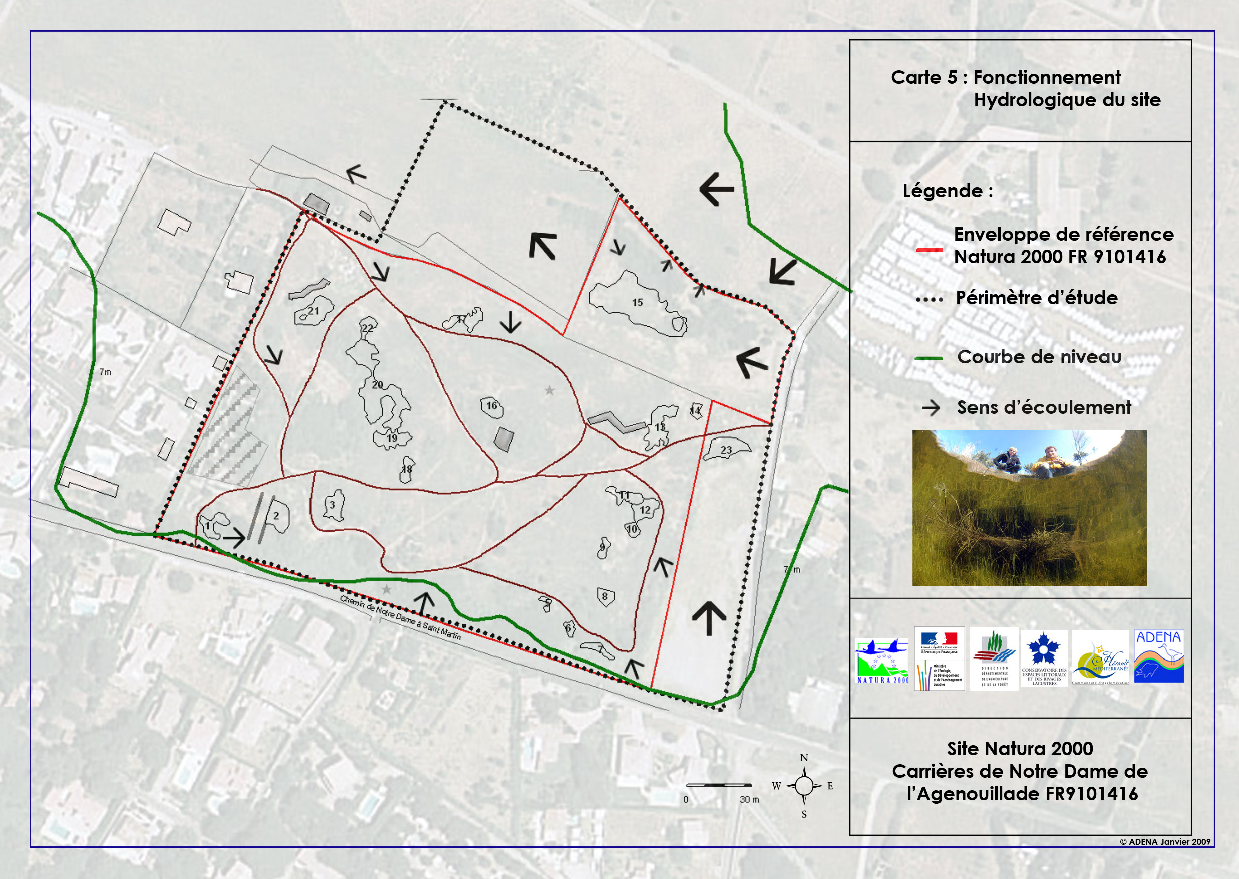 Carte 5 Fonctionnement hydologique