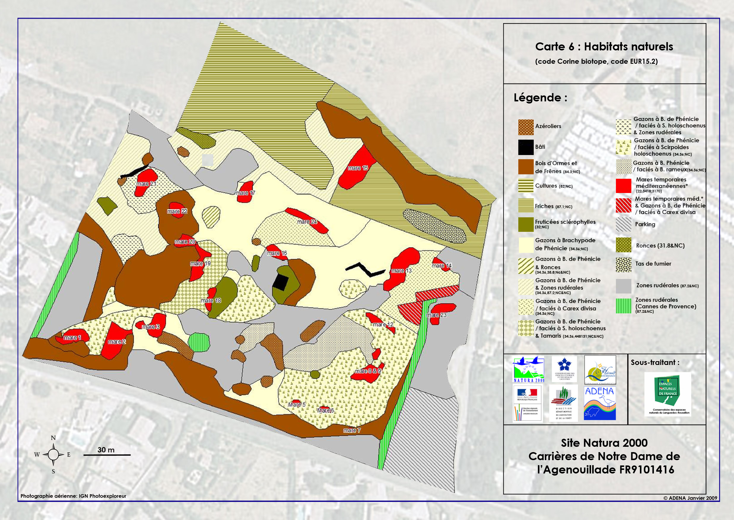 Carte 6 Habitats