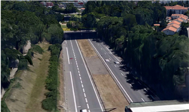 Vue du périphérique avant travaux