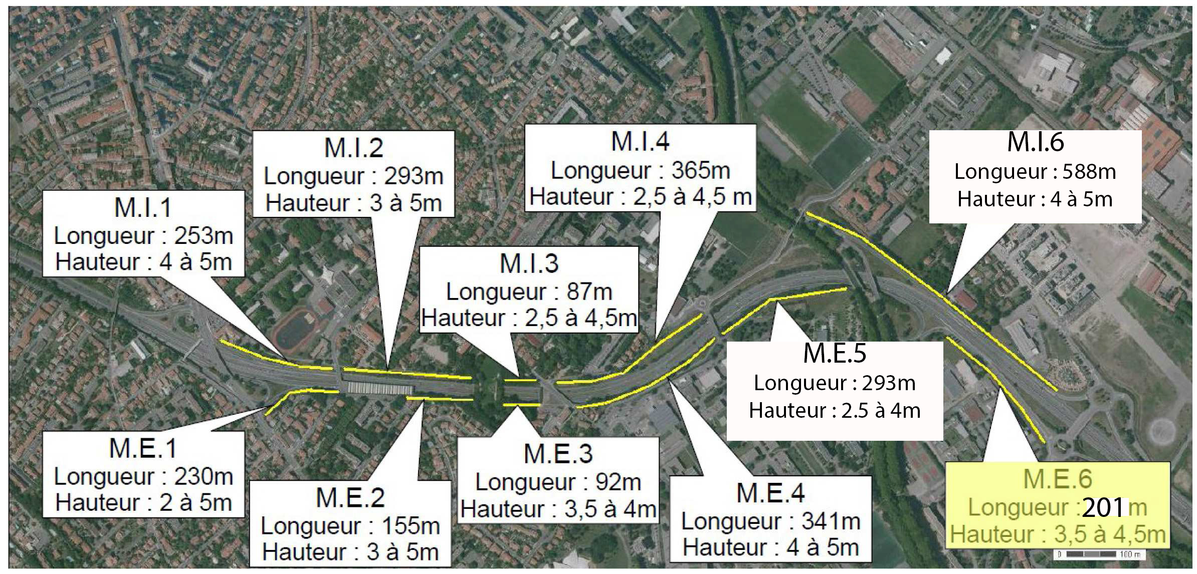 Construction des écrans acoustiques