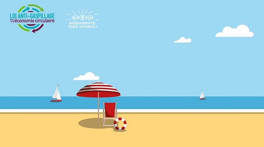 Une plage sans déchet plastique
