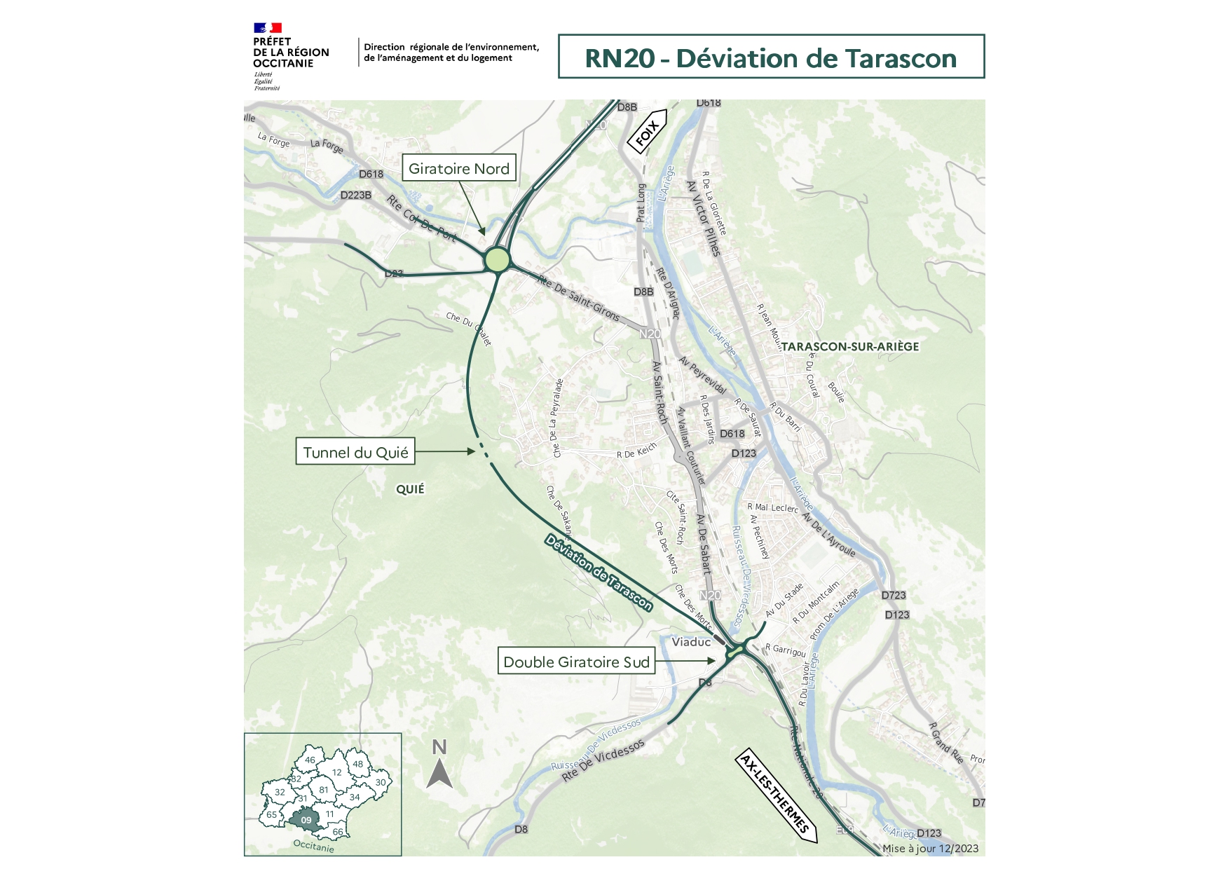 RN 20 - Déviation de Tarascon