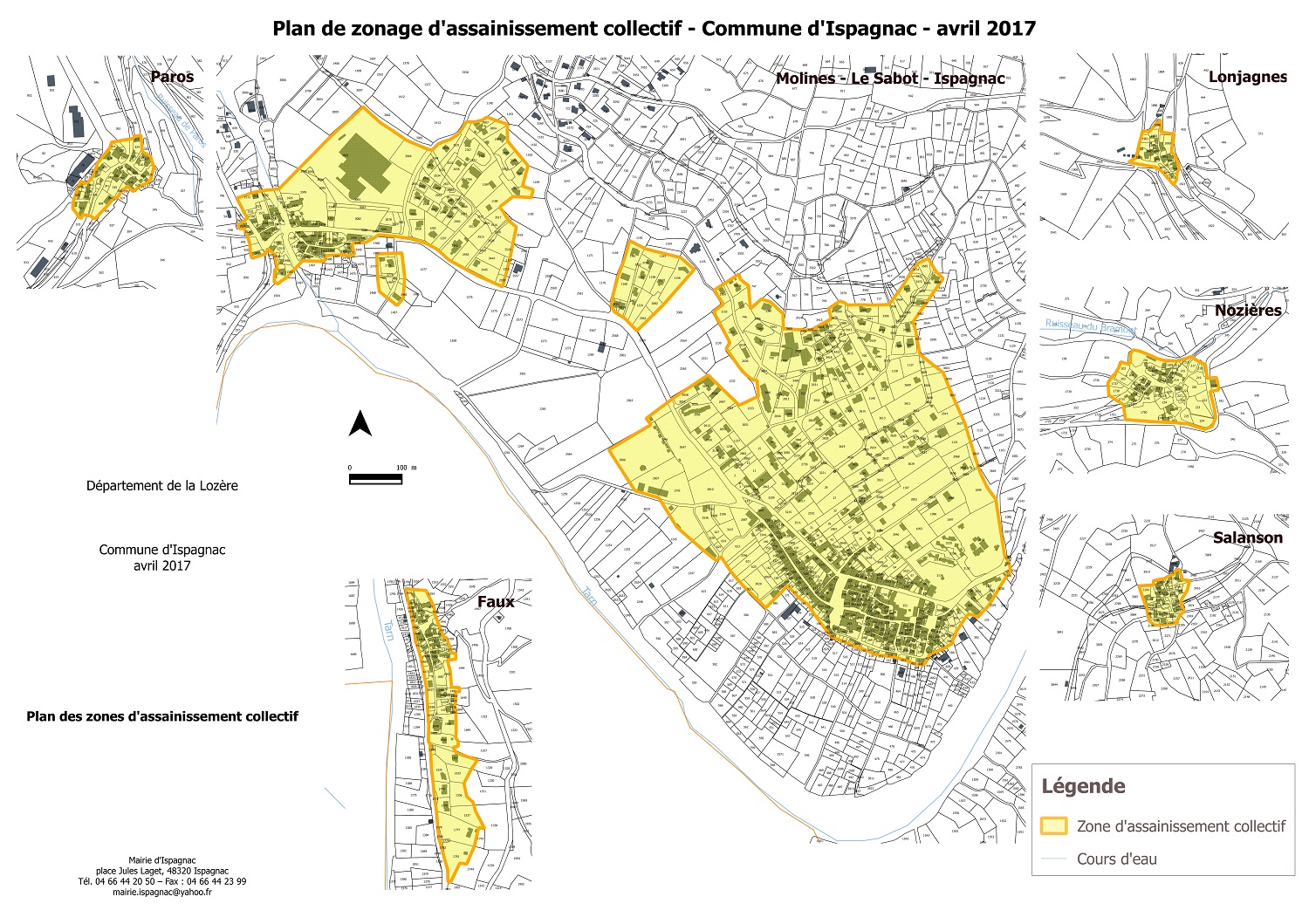 Approbation de la révision de la carte communale de la commune d'Ispagnac -  Ispagnac